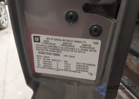 2006 Chevrolet Silverado 1500 Lt2 z USA, uszkodzony, nr VIN 2GCEK13T461183685